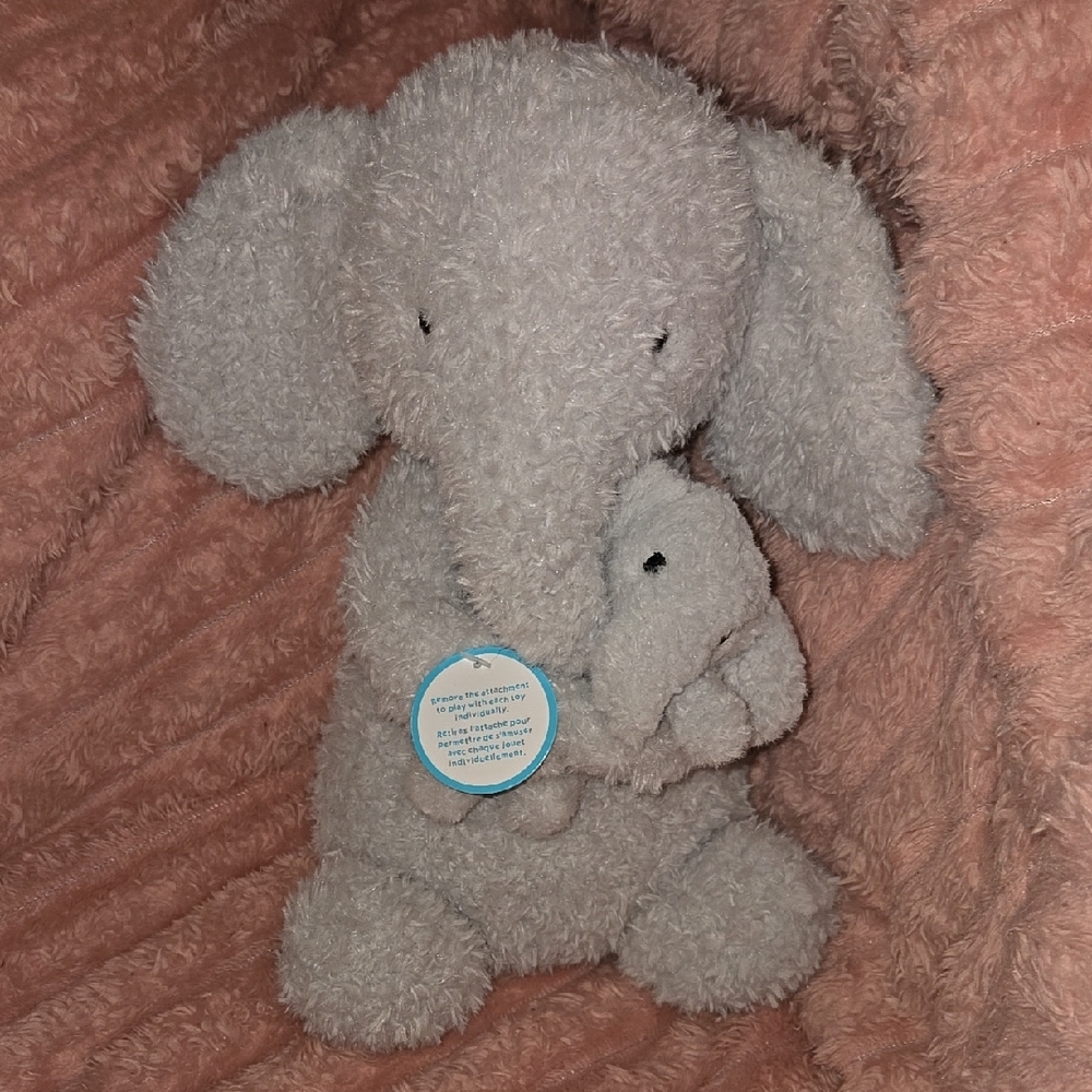 RETIRED NWT Jellycat Huddles Grey Elephant